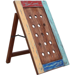 Portavini da 15 Bottiglie 47x28x78cm Legno Massello di Recupero - ASUPERMALL precio