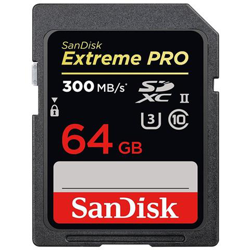 Scheda di Memoria Extreme PRO SDXC Capacità 64 GB Classe 10 / UHS-II Velocità 300 MB / s precio