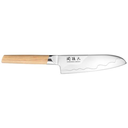 Coltello Santoku Cm 16,5 Linea Seki Magoroku Composite Di Kai In Acciaio Composite Con Manico In Legno Pakka precio