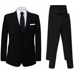 Abito Completo Uomo con Pantalone Extra Nero Taglia 50 - ASUPERMALL precio