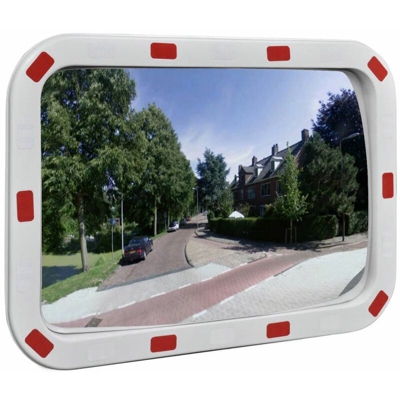 Specchio Traffico Convesso Rettangolare 40x60cm Catarifrangenti - ASUPERMALL