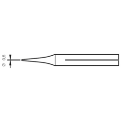 Punta di saldatura B03D 0,5mm Per 14ST da JBC 0150300 características