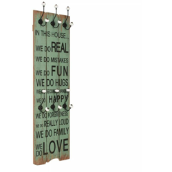 Appendiabiti da Parete con 6 Ganci HAPPY LOVE 120x40 cm - ASUPERMALL precio