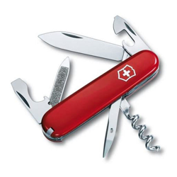 Coltello tascabile medio Victorinox Sportsman Red 0.3802.with 12 funzioni Include una lima per unghie con pulitore per unghie e apribottiglie senza precio