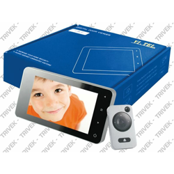 Spioncino Digitale Slim Wide Video VI.TEL. Oro Lucido + Cornice Oro - TELESE en oferta