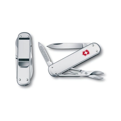 Coltellino svizzero Victorinox Money Clip con perno in alox lucido 28 grammi 0.6540.16