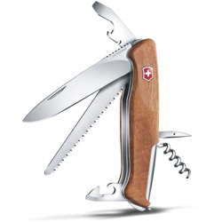 Coltellino svizzero Victorinox Ranger Wood 55 0.9561.63B1 Rosso/Nero con lama grande, 10 funzioni Include lama grande con serratura e sega per legno precio