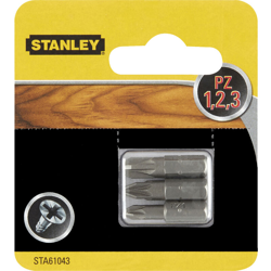 Stanley Black&decker - PIRANHA/STANLEY STA61043 (X61043) 3 INSERTI M (1 CF) - STANLEY BLACK & DECKER precio