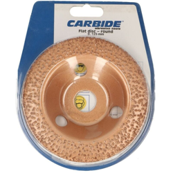 Disco abrasivo in Carburo di Tungsteno D.115 mm - grana 24 - stondato - Carbide en oferta