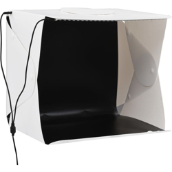 Light Box per Studio Foto a LED 40x34x37 cm in Plastica Bianco - VIDAXL en oferta