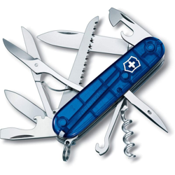 Victorinox - Coltellino Multiuso 91mm - Huntsman Blu Translucent Sapphire V-1.3713.T2 precio