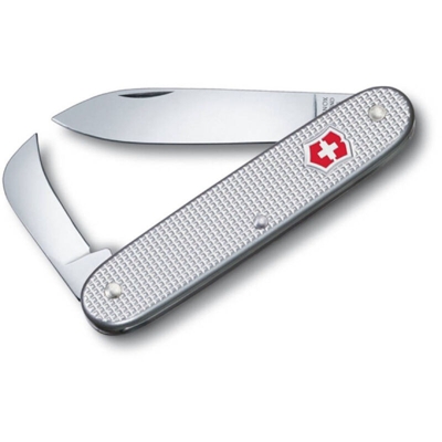 Coltellino svizzero Victorinox Pionner 04 Alox argento striato a foglia larga e potatura 0.8060.26