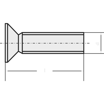 TOOLCRAFT 888083 Viti svasate M3 8 mm DIN 965 Acciaio zincato 100 pz.