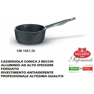 Casseruola Conica Antiaderente 1 Man. Cm.16 2 Becchi - BIGHOUSE IT