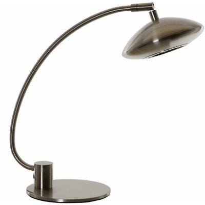 Lampada da tavolo design moderno LED paralume orientabile 14x29x36cm - MENDLER