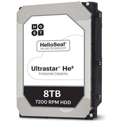 Hard Disk Ultrastar He10 HDD 8 TB 3.5” Interfaccia SAS 12 Gbit / s Buffer 256 MB 7200 Rpm