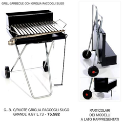 Grill Gr Con Ruote-griglia Racc. sugo Nic H87 L73 precio