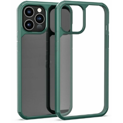 Cover custodia compatibile iPhone 12 Mini 5.4" trasparente cornice verde rigida - BS precio