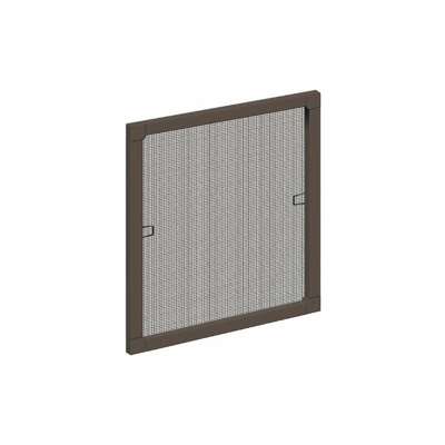 Schellenberg 50789 Protezione da Insetti/Zanzariera a Finestra Plus, Marrone, 140 x 150 cm