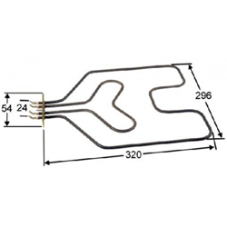 Resistenza del massetto grill Teka 1198W 220V características