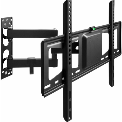 Supporto da installazione a parete per monitor 32-60″ (81-152cm) inclinabile girevole - staffa tv, braccio tv - nero - TECTAKE