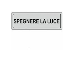 ETICHETTA SPEGNERE LA LUCE 15x 5 ADESIVA - MACHIERALDO en oferta