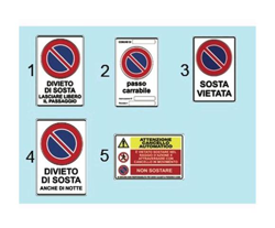 Cartelli Sosta Vietata anche di Notte Conf. 10 Pz - EAC precio