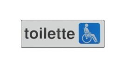 ETICHETTA TOILETTE DISABILI 15x 5 ADESIVA - MACHIERALDO en oferta