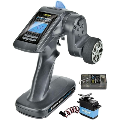 Radiocomando con impugnatura a pistola Carson Modellsport Reflex Wheel Pro III LCD Marine 2,4 GHz Numero canali: 3 incl