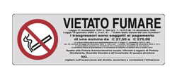 Etichetta Adesiva 150X50 "Vietato Fumare L.311/1" 10 Pz - IST en oferta