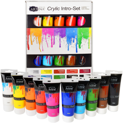 Set da 10 colori acrilici Crylic, qualità 120 ml - Artina precio