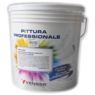 Mont blanc idro pittura acrilica alta copertura al profumo di agrumi, da 13lt - VENBER