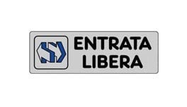 ETICHETTA ENTRATA LIBERA 15x 5 ADESIVA - MACHIERALDO