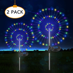 luci solari ellittiche fuochi d'artificio 120L-10CM- tre colori due funzioni di tenuta 8 - ASUPERMALL en oferta