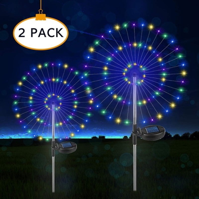 luci solari ellittiche fuochi d'artificio 120L-10CM- tre colori due funzioni di tenuta 8 - ASUPERMALL