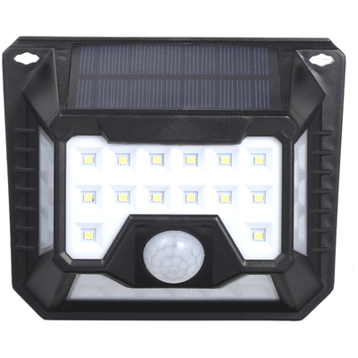 Luce a induzione solare, 32led, nera - ASUPERMALL