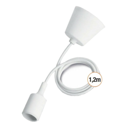 Pendente in plastica attacco E27 1,2 Metri Bianca 31501114 - Wiva precio