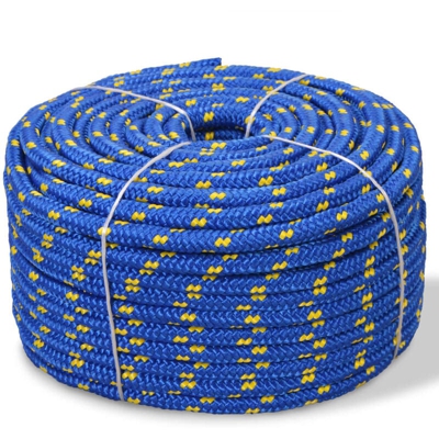 Corda Nautica in Polipropilene 8 mm 100 m Blu - VIDAXL