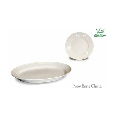 Karolina Piatto Ovale 28cm Bone China Castel Bianco