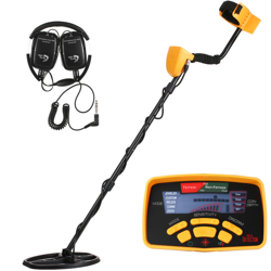 Caccia al tesoro Ricerca Display LCD ad alta sensibilita professionale sotterraneo metal detector cercatore d'oro gioielli con auricolare - ASUPERMALL características