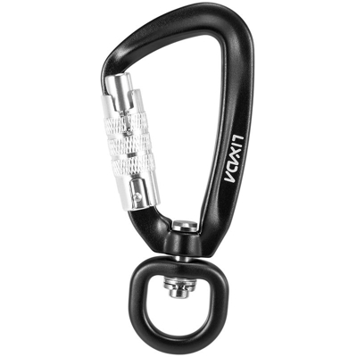 A1303TN + C anello fibbia autobloccante da alpinismo, nero - ASUPERMALL