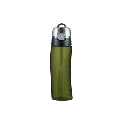 Thermos 530 ml Eastman Tritan Copolyester idratazione bottiglia con cannuccia, colore: Blu Olive Green