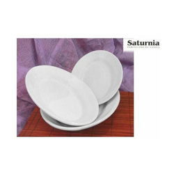 Saturnia Piatto Ovale 35cm Tivoli Bianco en oferta