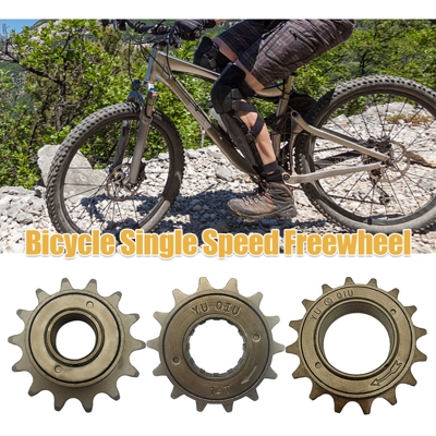 Ruota libera bicicletta 14 / 16T 18MM 34MM Single Speed ??ruota libera volano Sprocket Gear Accessori Biciclette - ASUPERMALL