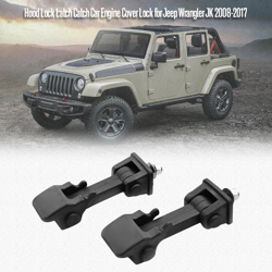 Auto motore blocco del coperchio blocco del coperchio modificato per applicare nero Jeep Wrangler JK 08-17 - ASUPERMALL en oferta