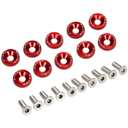 Billet alluminio Fender Paraurti Rondella Bullone Engine Bay Dress Up Kit vite universali Bolt Car Styling - ASUPERMALL en oferta