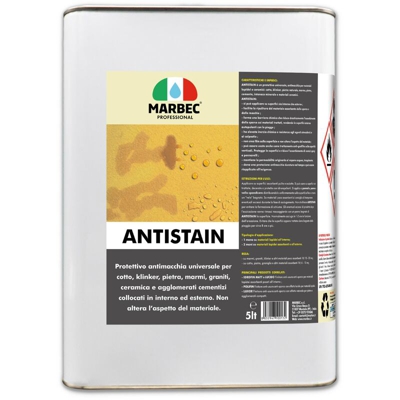 Marbec - ANTISTAIN 5LT | Protettivo universale antimacchia per materiali lapidei