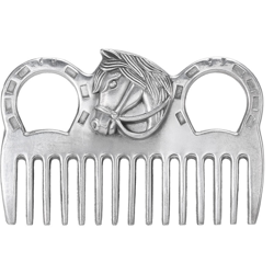 Lega di alluminio Cavallo pettine criniera Tail Tirare pettine di metallo Cavallo Grooming strumento 6.5in / 3.9in / 3,5 pollici / 3.2in - ASUPERMALL en oferta