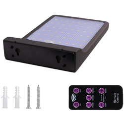 Applique solare, 3,2 V 3,5 W, 48 LED, 450LM, IP65 impermeabile, nero, senza palo - ASUPERMALL precio