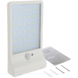 Applique solare da 3,2 V 3,5 W, 36 LED, 450LM, grado di impermeabilita IP65, bianco - ASUPERMALL en oferta